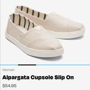 Tom’s Alpargata Slip On in Natural canvas